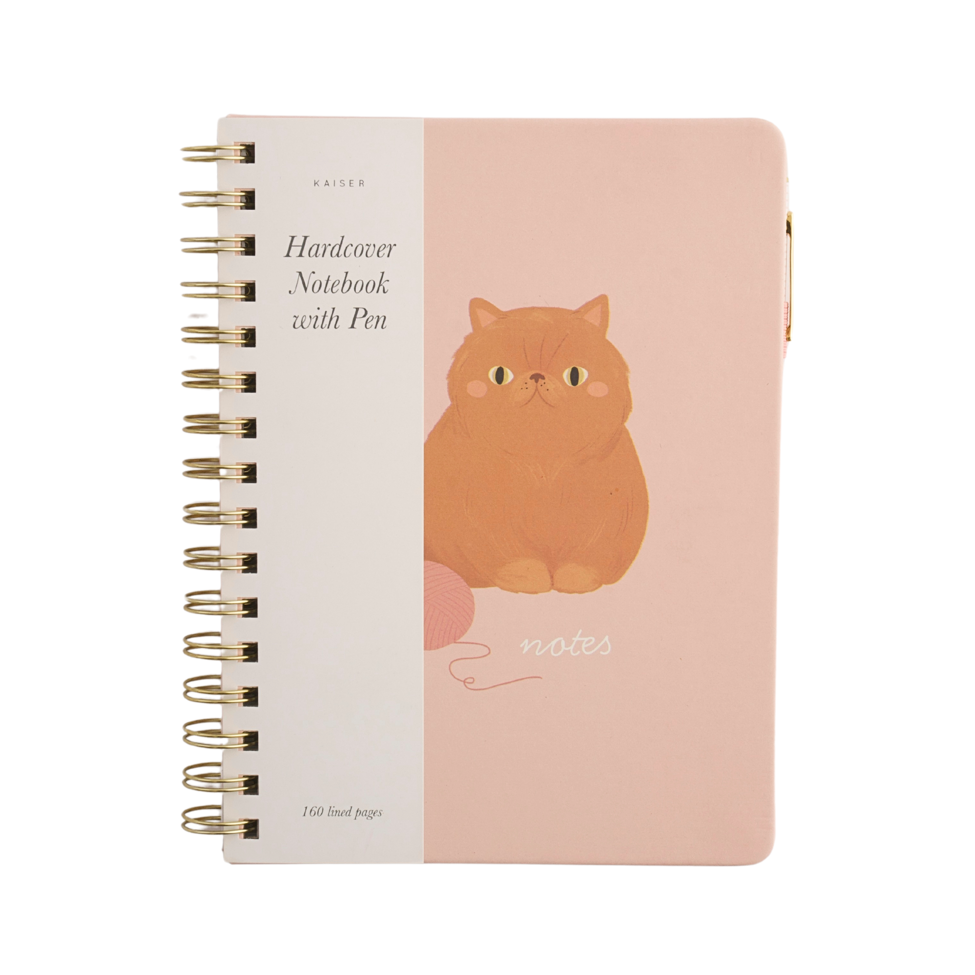 Hardcover Notebook With Pen - Cute Cat